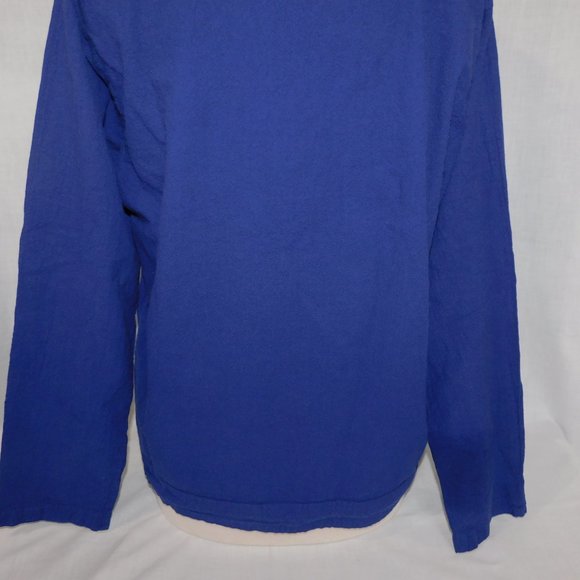 Vintage EzzE Wear Womens M Blue Snap Front Hooded Cotton Light jacket - Picture 11 of 12